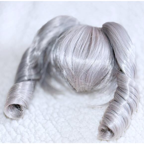 1/3 BJD Balljointed Smart Doll Super Dollfie Dream SD DD Gray Twin Tail Wig 8/9 - Picture 9 of 10